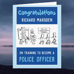 Training to Become a Police Officer Card