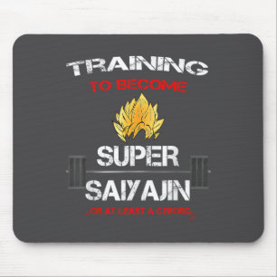 Training To Become A Super Saiyajin - Fun Fitness  Mouse Pad