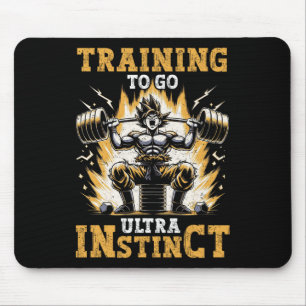 Training To Go Ultra Instinct Gym Weightlifting Di Mouse Pad