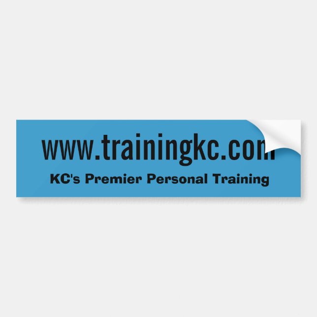 trainingkc.com bumper sticker (Front)