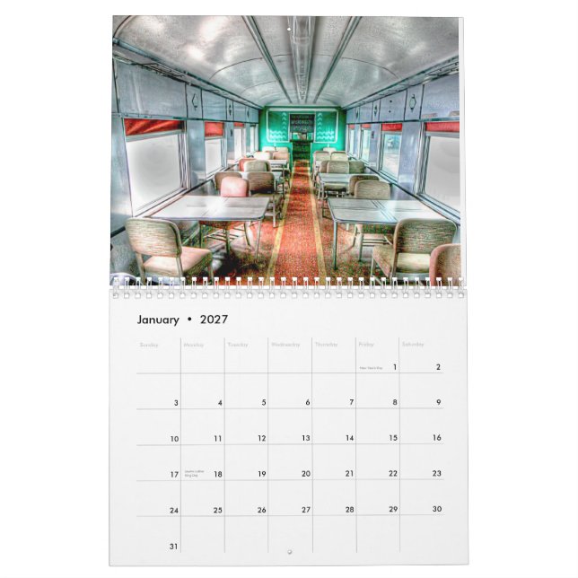 TRAINS 2013 CALENDAR (Jan 2027)