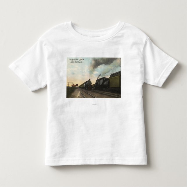 Trains #4 and #5 Passing Toddler T-Shirt (Front)