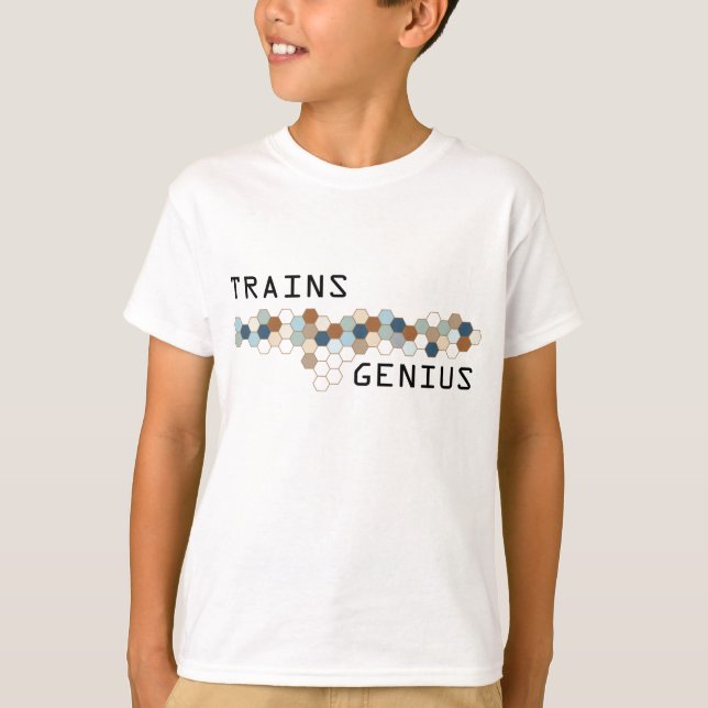 Trains Genius T-Shirt (Front)