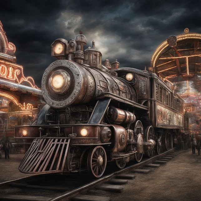 Trains Locomotive Steam Engine Tie (Creator Uploaded)