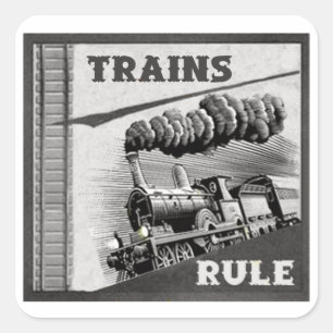 Trains Rule Stickers