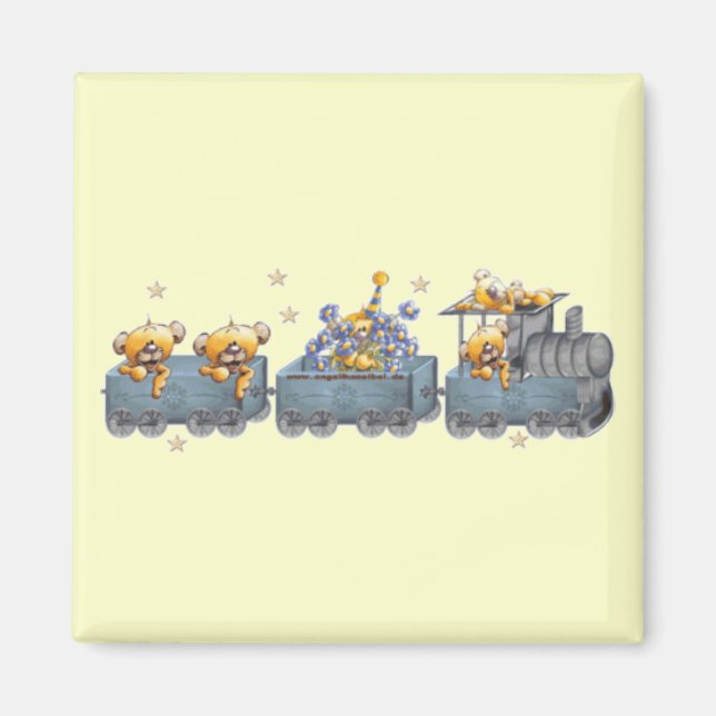 Trains & Teddy Bears Magnet (Front)