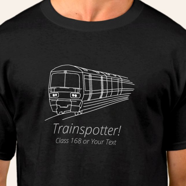 Trainspotter Train Spotter Railfan UK Railway C168 T-Shirt (Creator Uploaded)