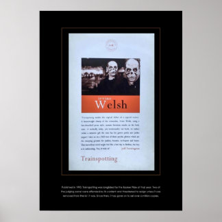 Trainspotting by Irvine Welsh cover of original co Poster