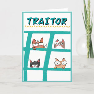 Traitor Office Greeting Card