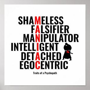 Traits of a Psychopath Poster