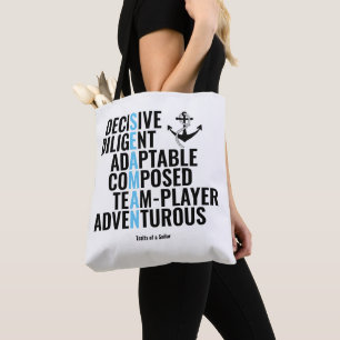 Traits of a Sailor Tote Bag