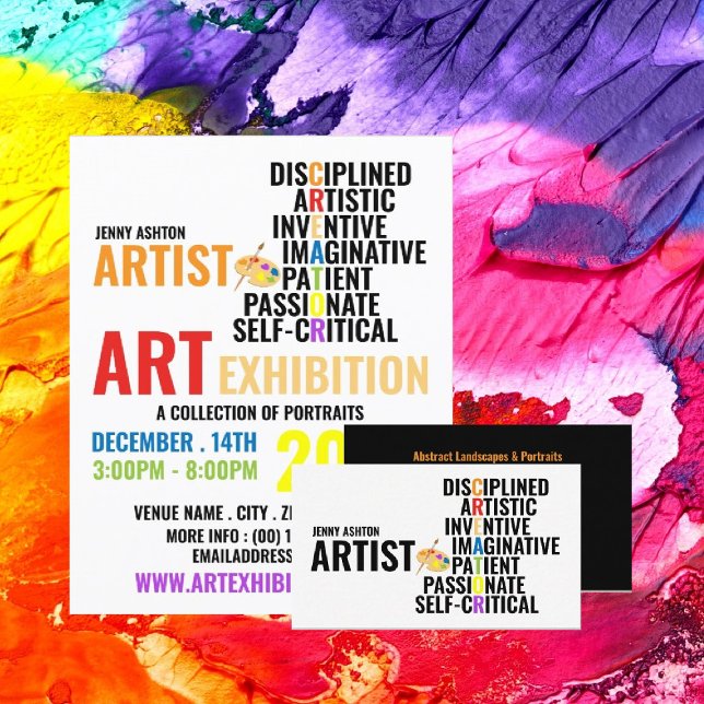 Traits of an Artist, Professional Artist Business Card (Creator Uploaded)