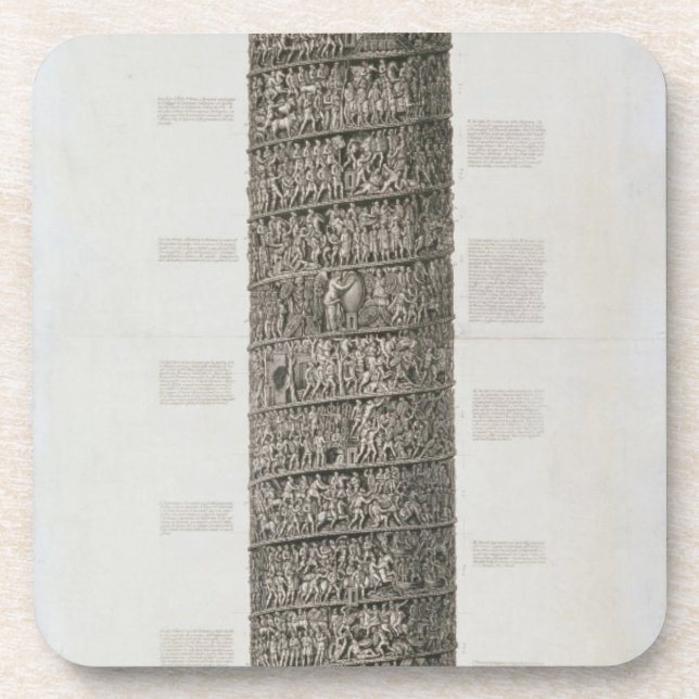 Trajan's Column (engraving) Coaster (Front)