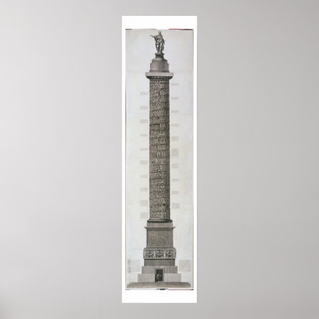 Trajan's Column (engraving) Poster (Front)