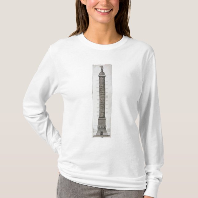 Trajan's Column (engraving) T-Shirt (Front)