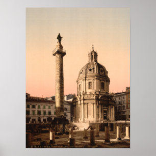 Trajan's Column, Rome, Lazio, Italy Poster