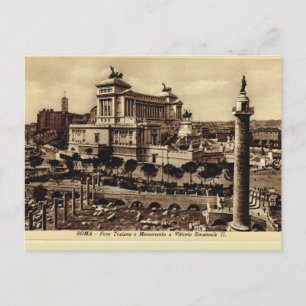 Trajan's forum and Memorial Vittorio Emanuele II Postcard