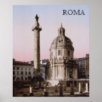 Trajan's Pillar in Rome (c. 1900)