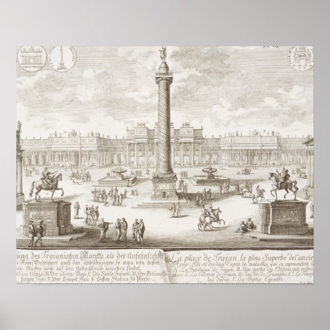 Trajan's Square Rome, from 'Entwurf einer historis Poster (Front)