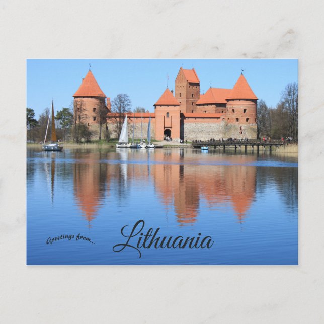 Trakai Island Castle Lithuania Postcard (Front)