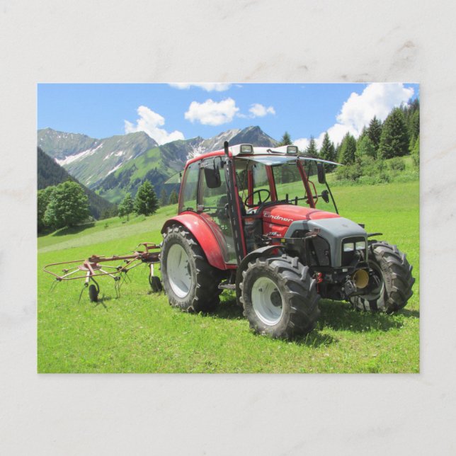 Traktor Lindner Lechtal Kelmen Namlos Postcard (Front)