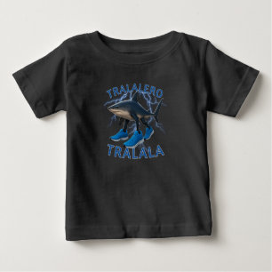 Tralalero Tralala Bootleg Brainrot Italian Meme Baby T-Shirt