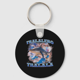 Tralalero Tralala Funny Meme Italian Brainrot Gen  Key Ring