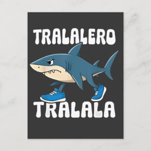 Tralalero Tralala Funny Shark Meme Invitation Postcard