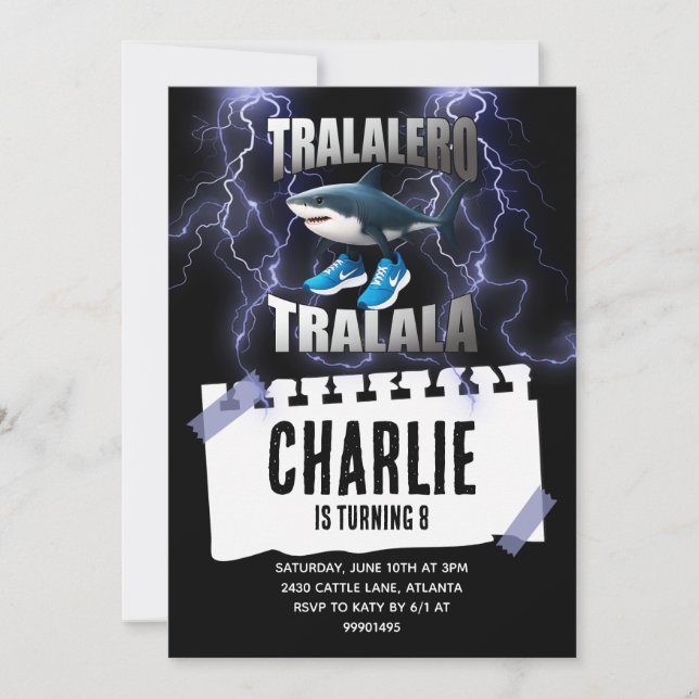 Tralalero tralala invite (Front)