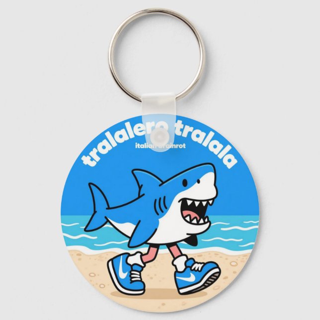 tralalero tralala "italian brainrot"  key ring (Front)