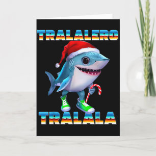 Tralalero Tralala Italian Brainrot Memes Christmas Card