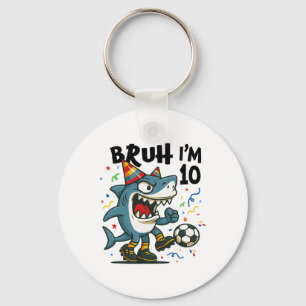 Tralalero Tralala Italian Brainrot Soccer 10th Bir Key Ring