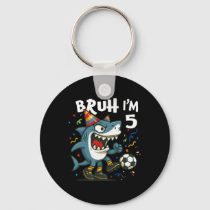 Tralalero Tralala Italian Brainrot Soccer 5th Birt Key Ring