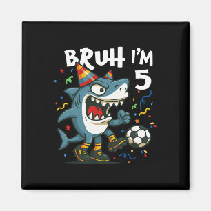 Tralalero Tralala Italian Brainrot Soccer 5th Birt Magnet