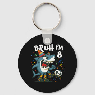 Tralalero Tralala Italian Brainrot Soccer 8th Birt Key Ring