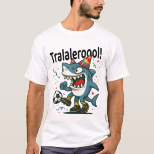 Tralalero Tralala Italian Brainrot Soccer Birthday T-Shirt