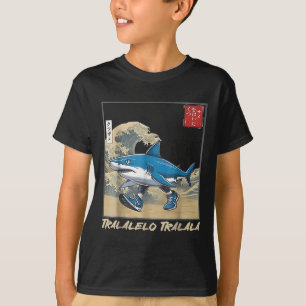 Tralalero Tralala Japanese Funny Shark Italian Bra T-Shirt