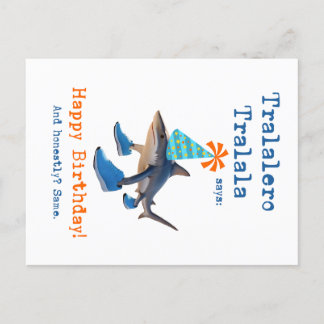 Tralalero Tralala Shark Funny Birthday Card