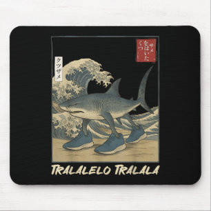 Tralalero Tralala Shark Italian Brainrot Meme Japa Mouse Pad