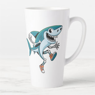Tralalero Tralala SkeleBoo Halloween Design Latte Mug