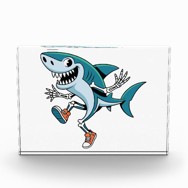 Tralalero Tralala SkeleBoo Halloween Design Photo Block (Front)