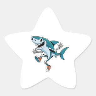 Tralalero Tralala SkeleBoo Halloween Design Star Sticker