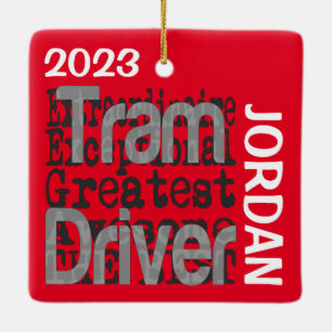 Tram Driver Extraordinaire CUSTOM Ceramic Ornament