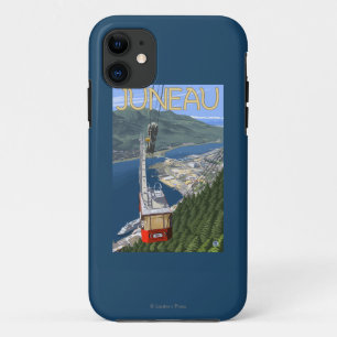 Tram over Juneau, Alaska Vintage Travel Poster Case-Mate iPhone Case