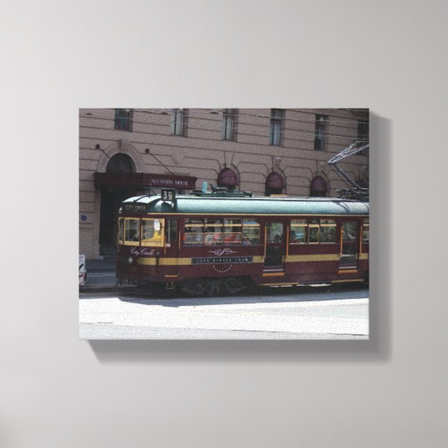 Tram Restaurant Canvas Print (Front)