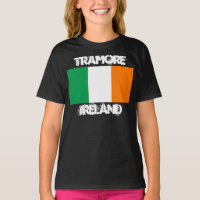 Tramore, Ireland with Irish flag Kids