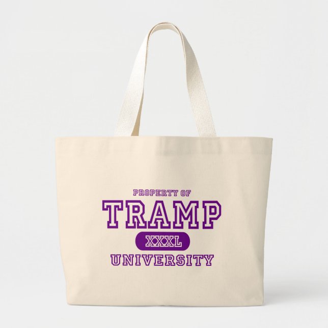 Tramp University Large Tote Bag (Front)
