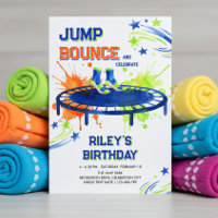 Trampoline Birthday Any Age Jump Bounce Grip Socks