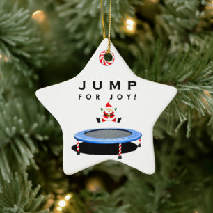 Trampoline Christmas Collectable Ceramic Tree Decoration
