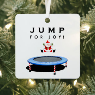 Trampoline Christmas Collectable Metal Tree Decoration